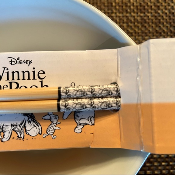 Disney Winnie the Pooh Blue Dreams Ramen Bowl & Chopsticks NEW - Picture 4 of 7